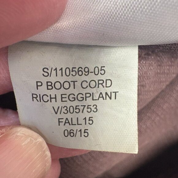 Gap Pants Womens 29P Petite Rich Eggplant Perfect Boot Corduroy Mid Rise Bootcut - Picture 10 of 11